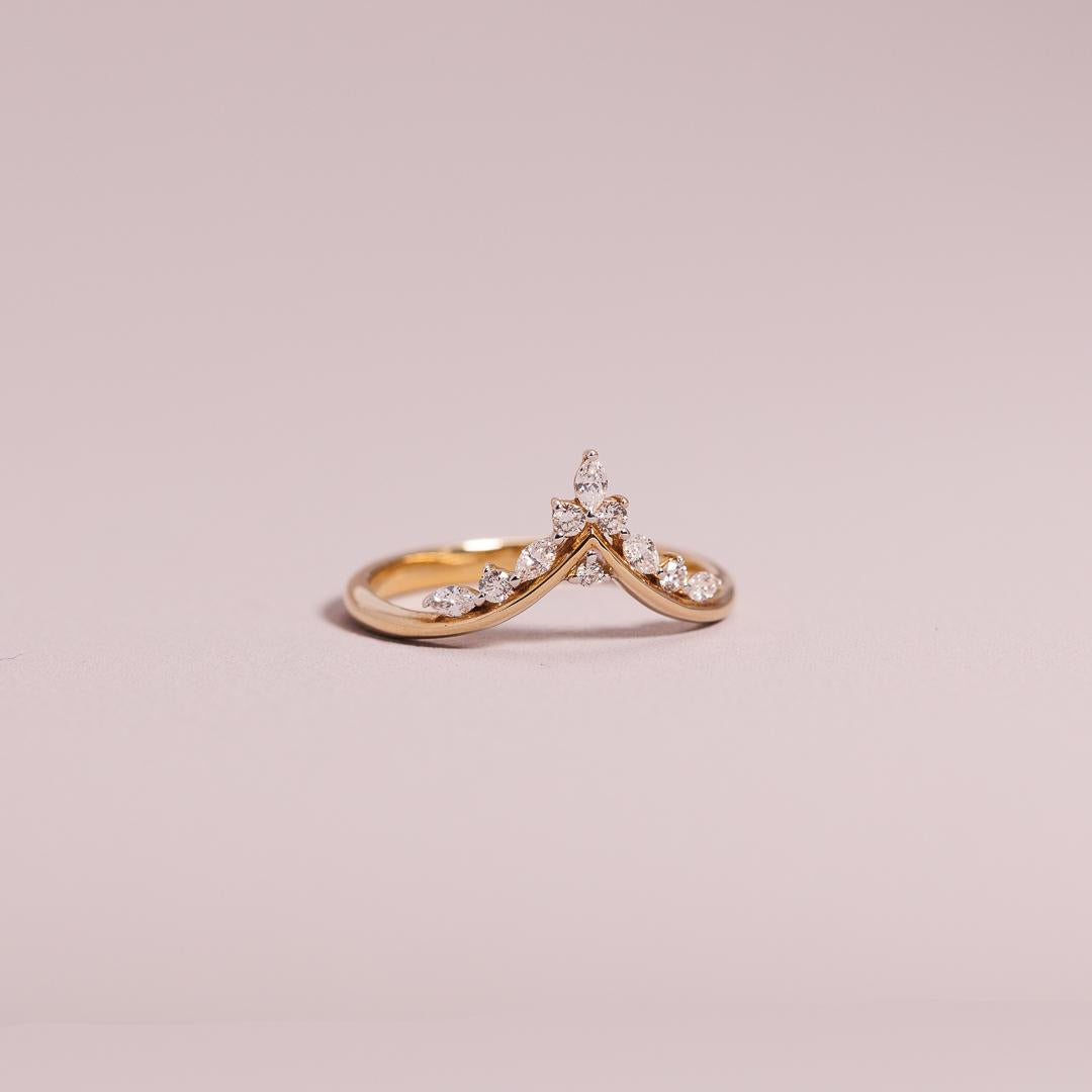 The LD ‘Princess’ Wedding Ring in 18ct yellow