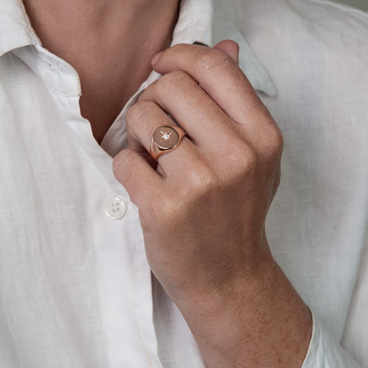 LD Signature Star Monogram Ring