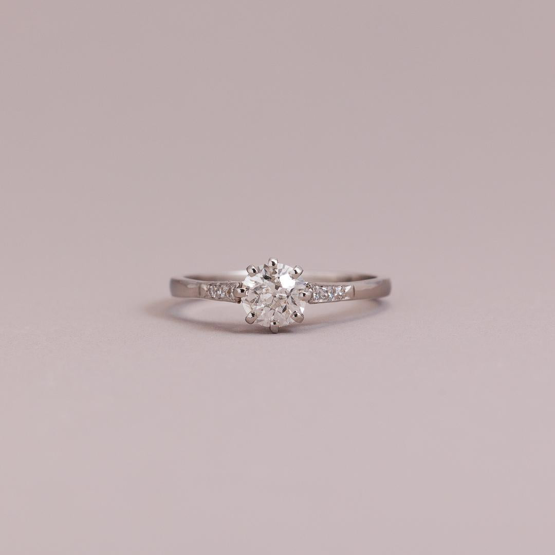 Art Deco Solitaire engagement ring