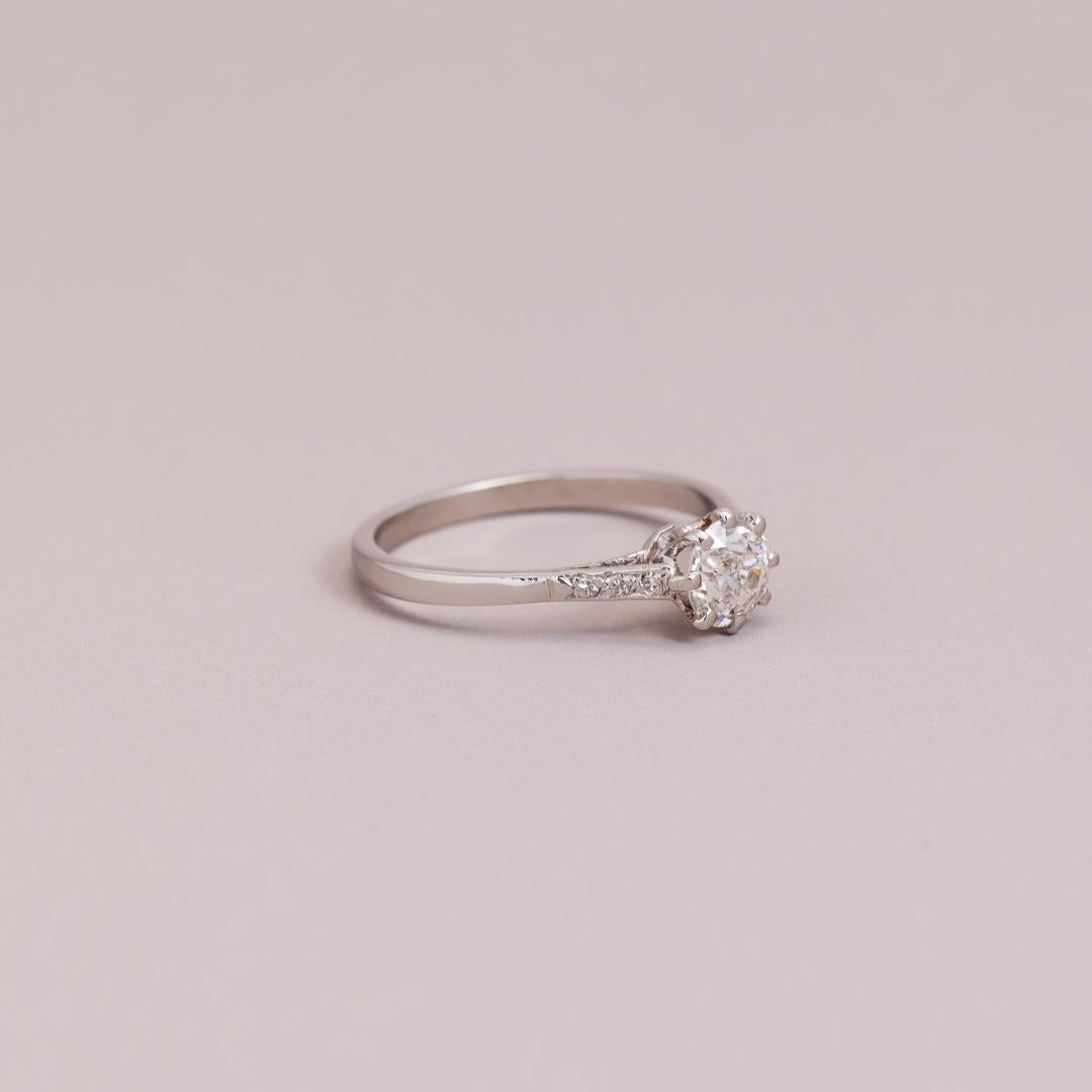 Art Deco Solitaire engagement ring