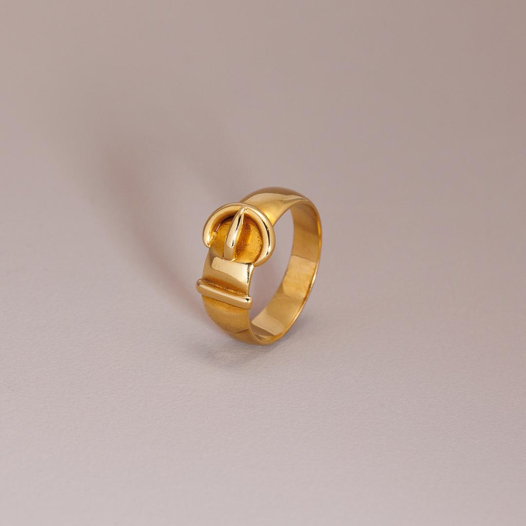 Hallmarked buckle ring