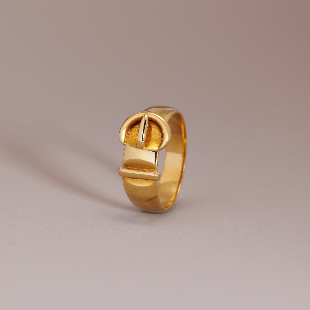 Hallmarked buckle ring