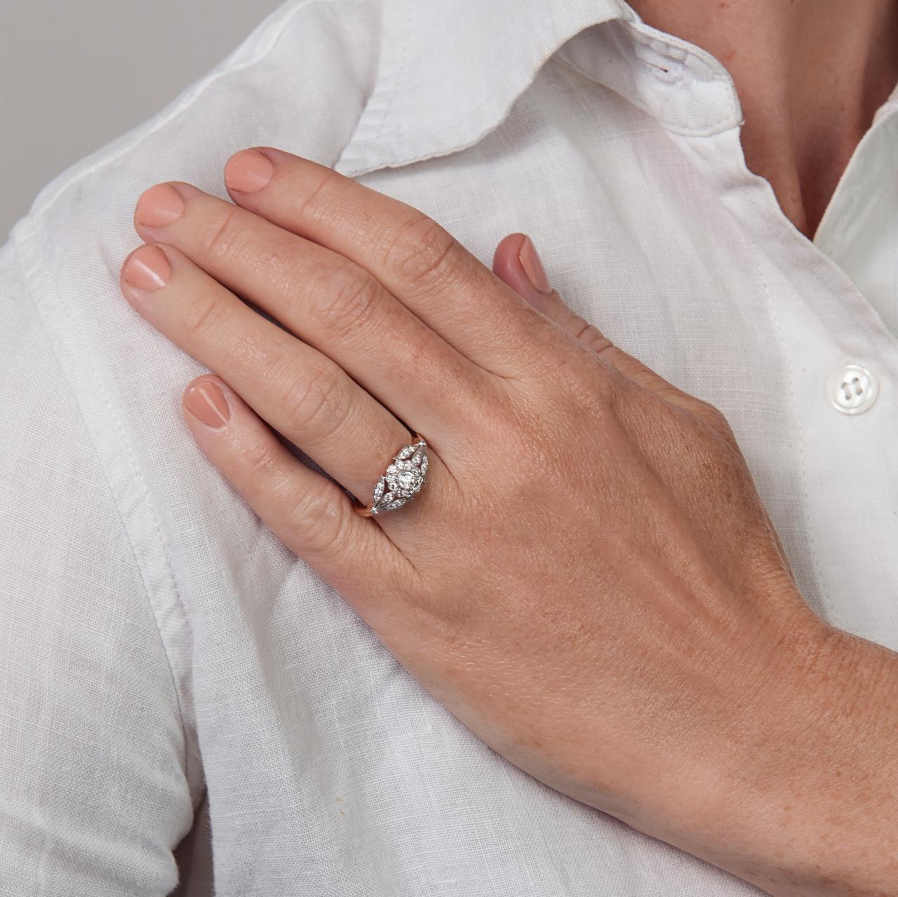 Esprit ring in Rose