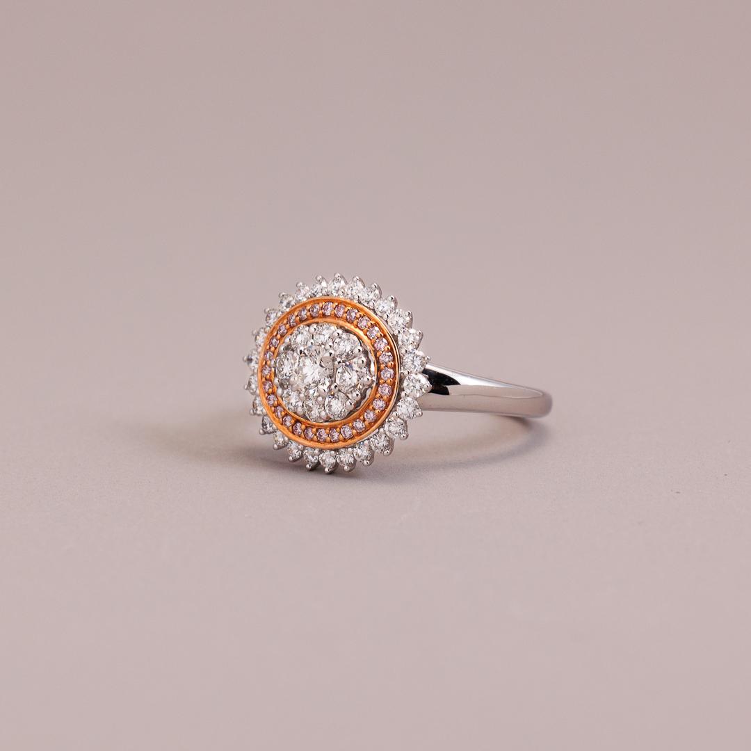 Starburst of Australian Pink Diamonds