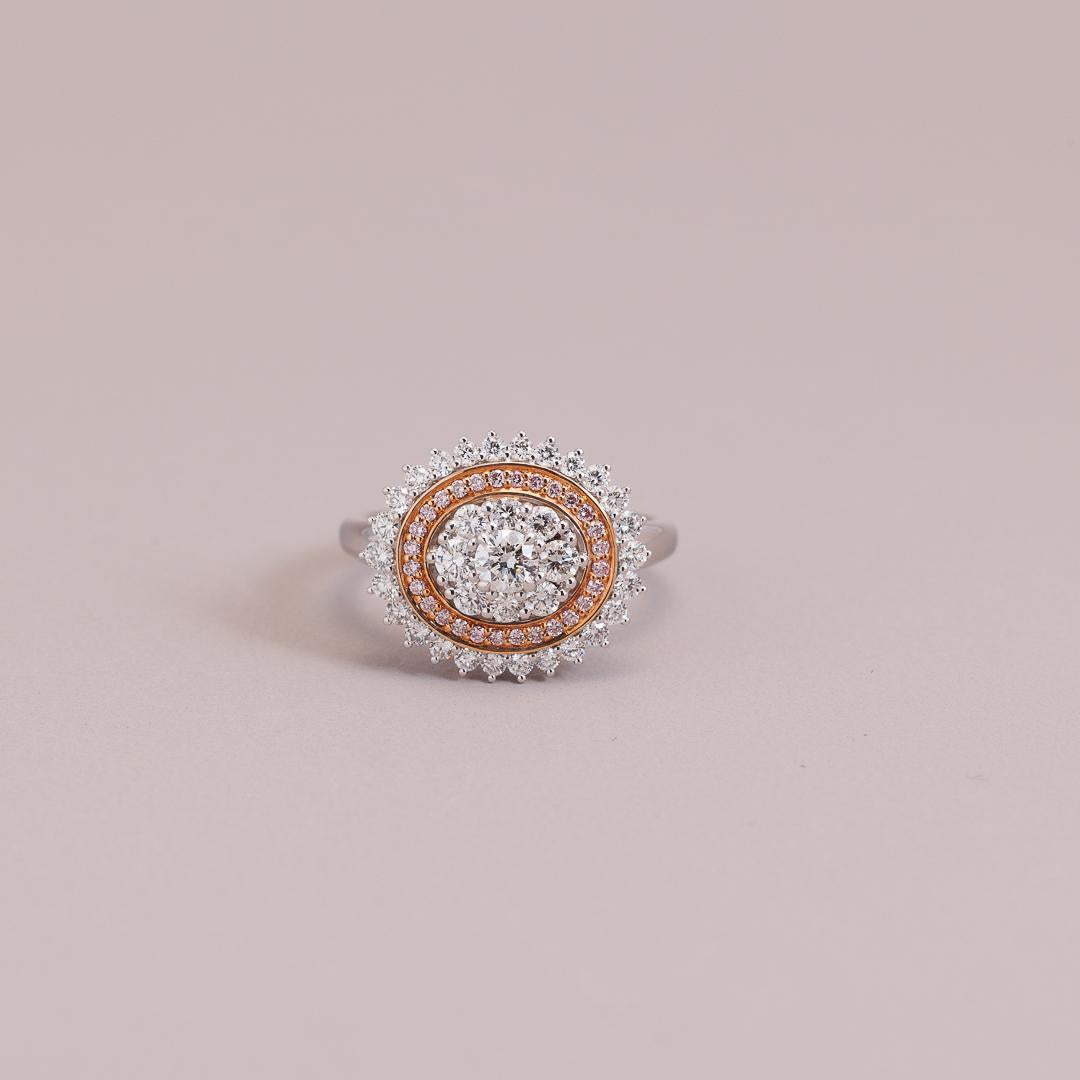 Starburst of Australian Pink Diamonds
