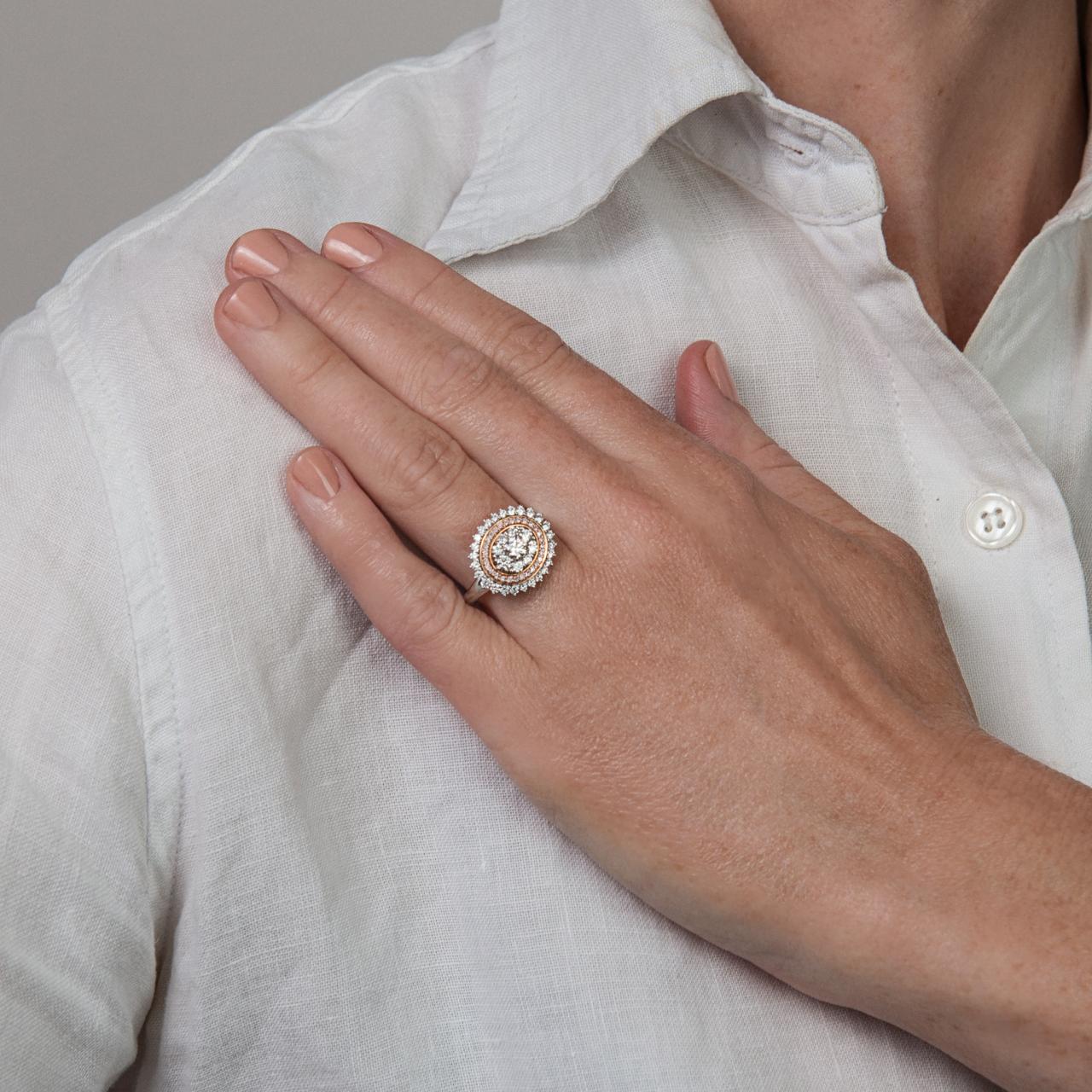 Starburst of Australian Pink Diamonds