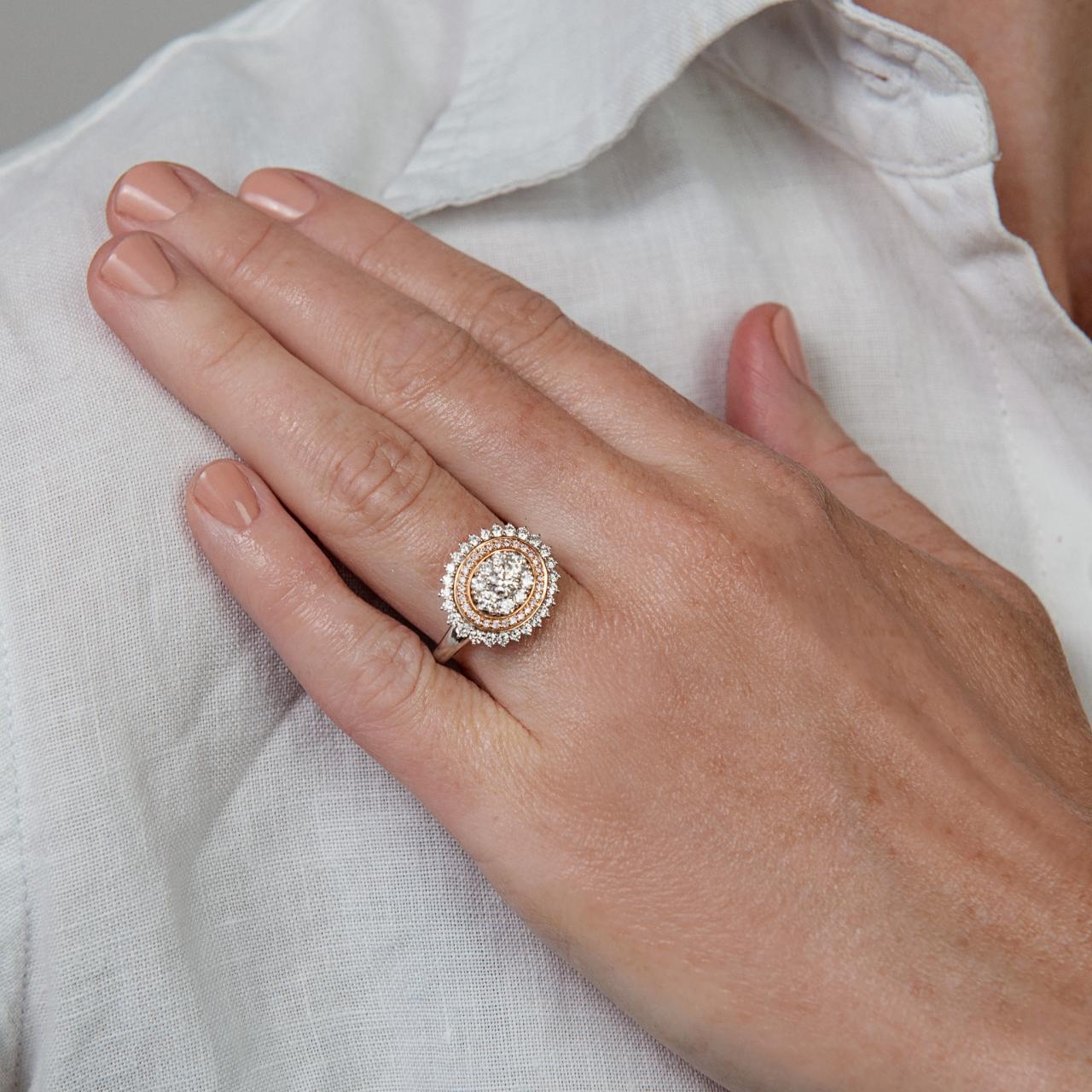 Starburst of Australian Pink Diamonds