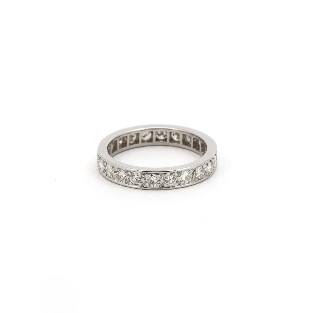 Art deco Platinum eternity band