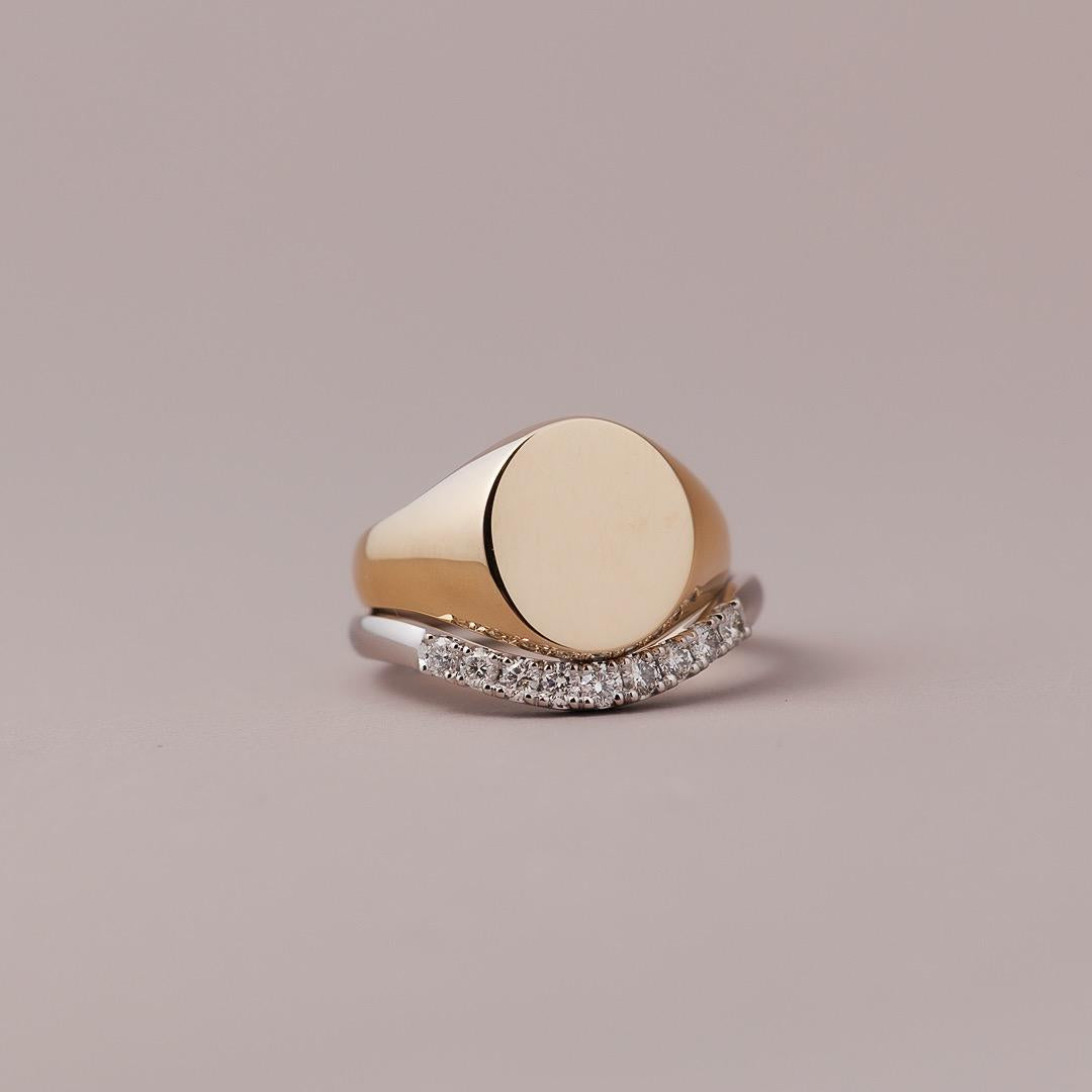 LD Petit Classic Diamond Huggie ring white gold