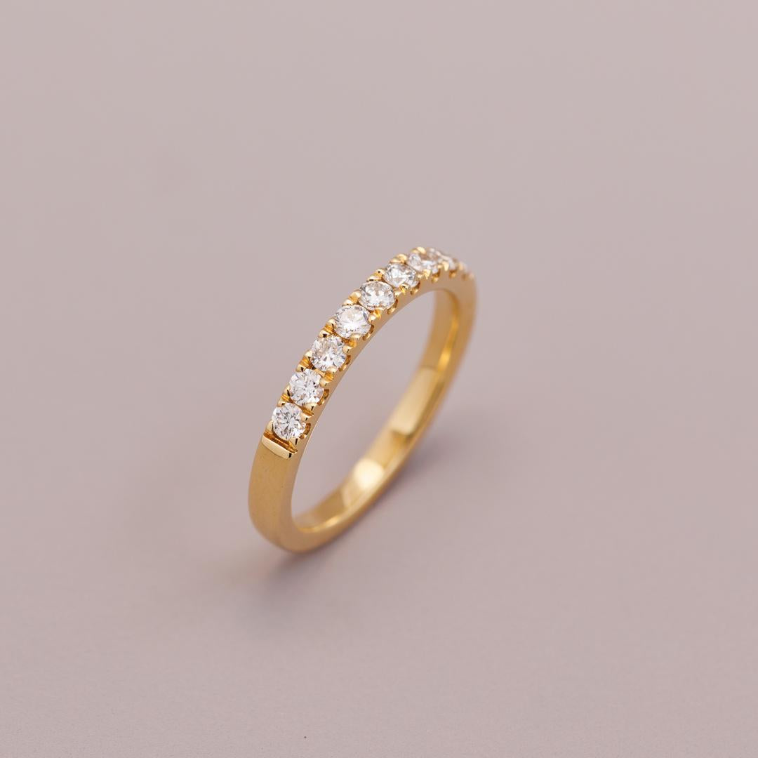 18ct yellow gold LD diamond wedder