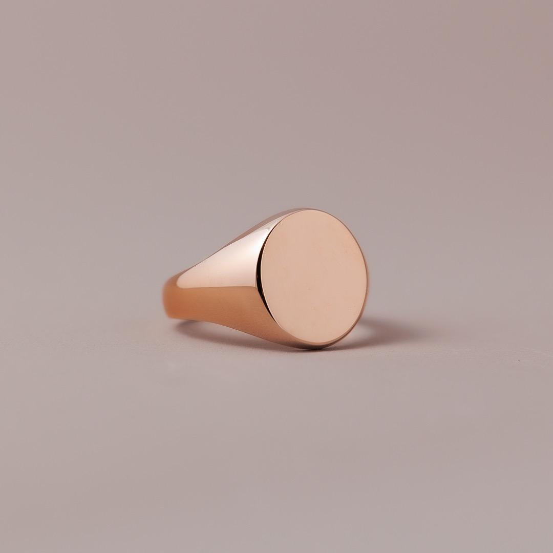 LD Nouveau Grandi Monogram Ring in rose gold