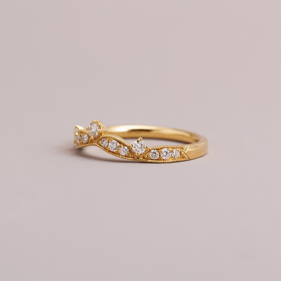 LD Diamond Princess band wedding ring