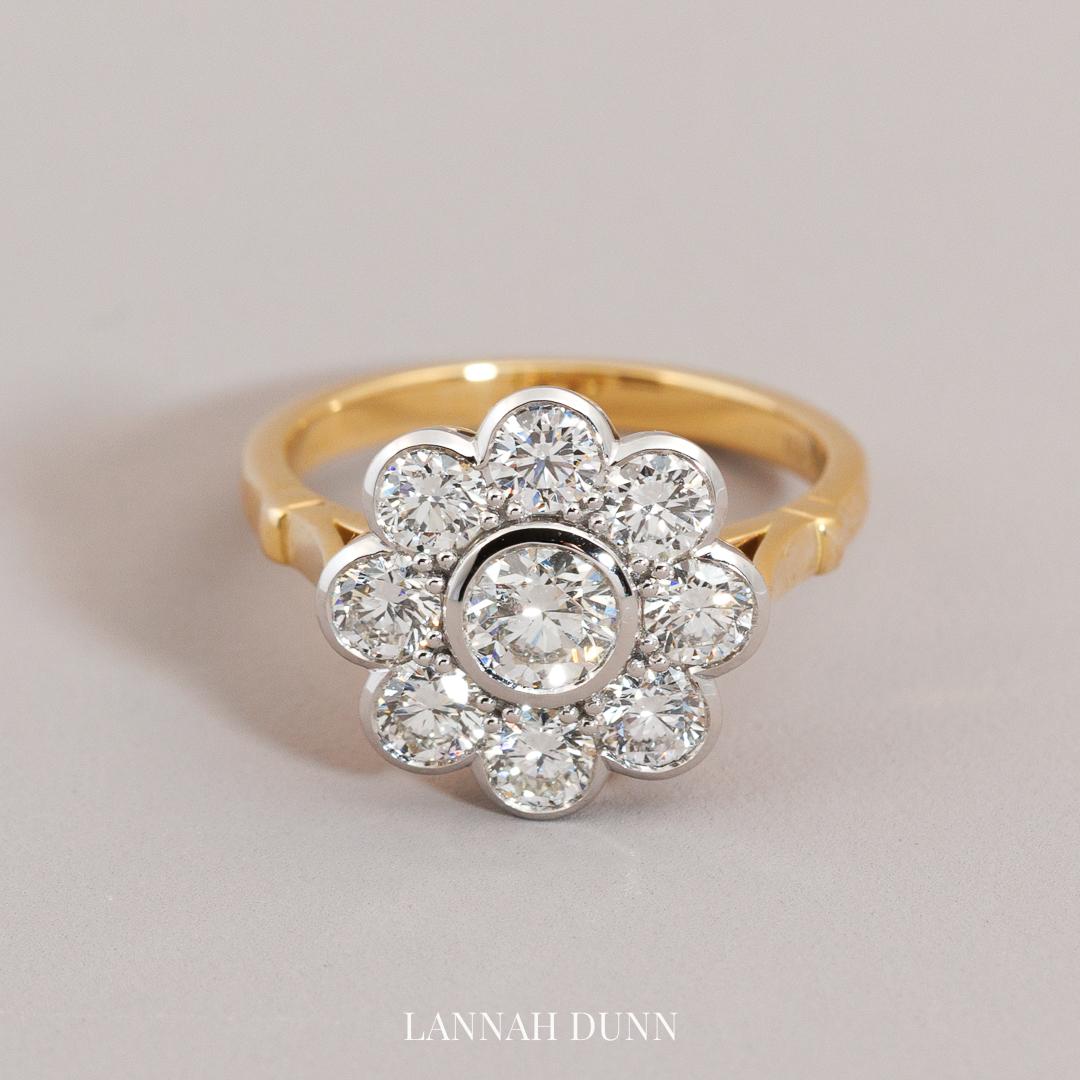The LD Daisy Dream, 18ct yellow gold & platinum