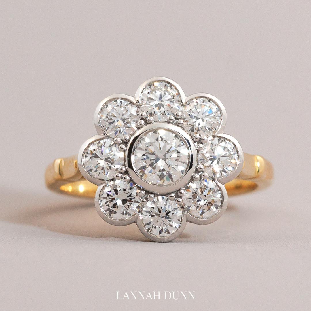The LD Daisy Dream, 18ct yellow gold & platinum