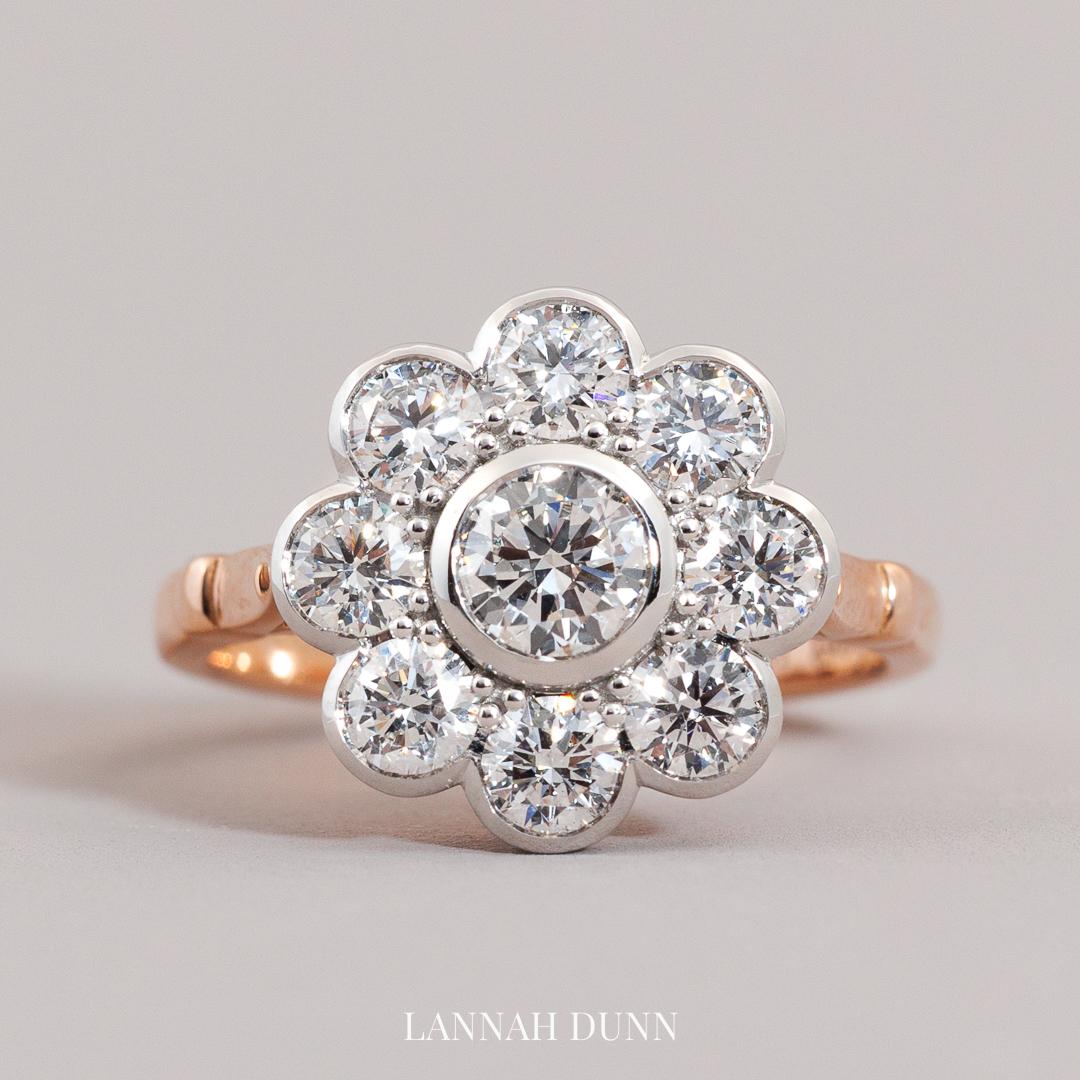 The LD Daisy Dream, rose gold & platinum