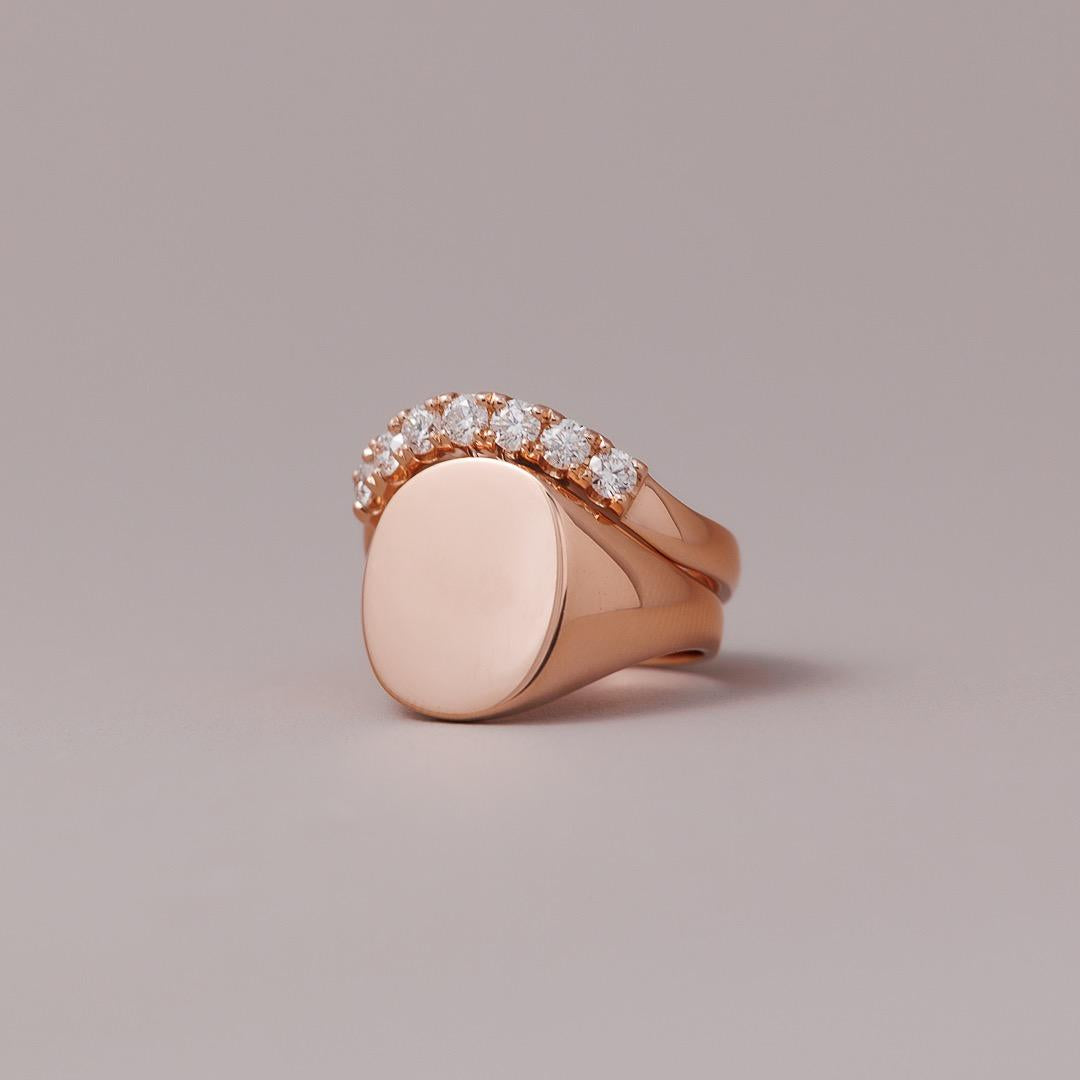 LD Classic Monogram ring in rose gold