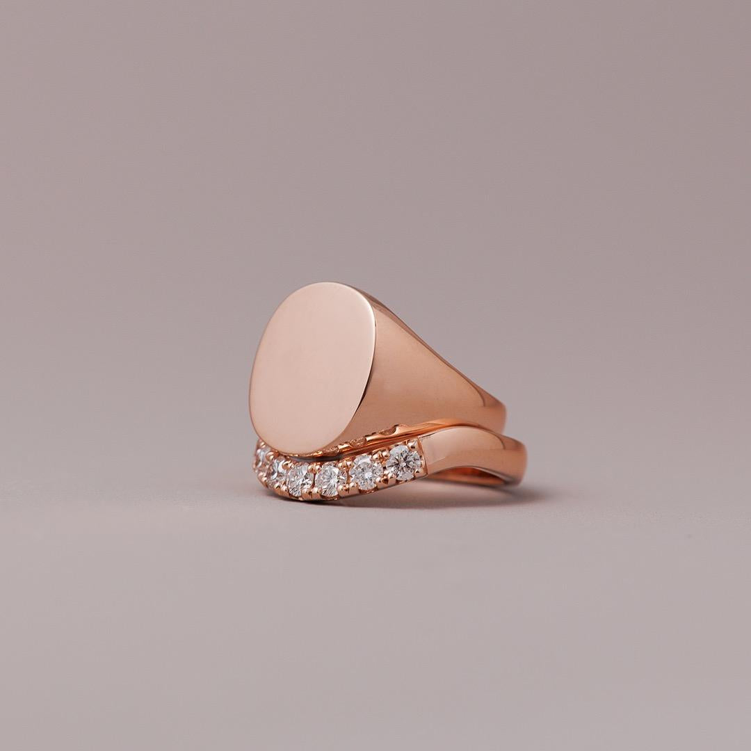 LD Classic Monogram ring in rose gold