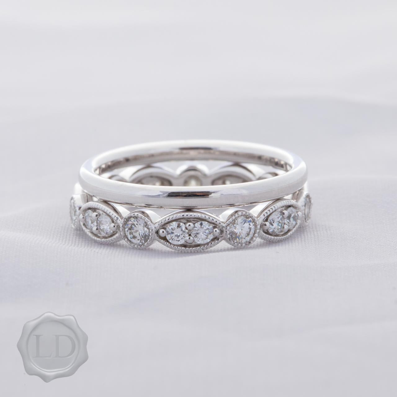 LD Classic band, White Gold narrow