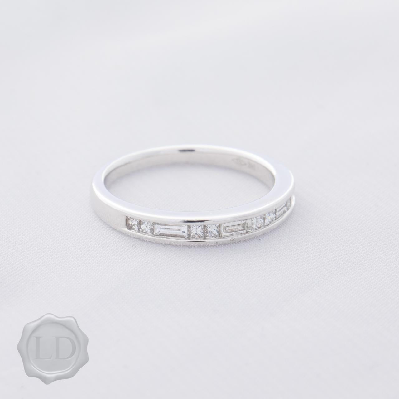 LD Geometric Diamond wedding ring