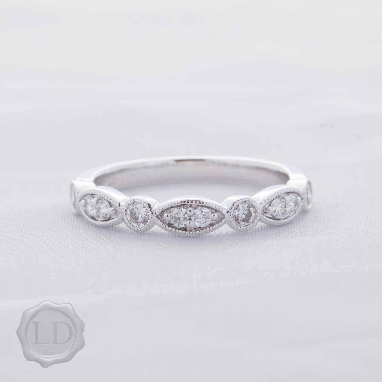 LD 10th Anniversary continuum wedding ring, White Gold