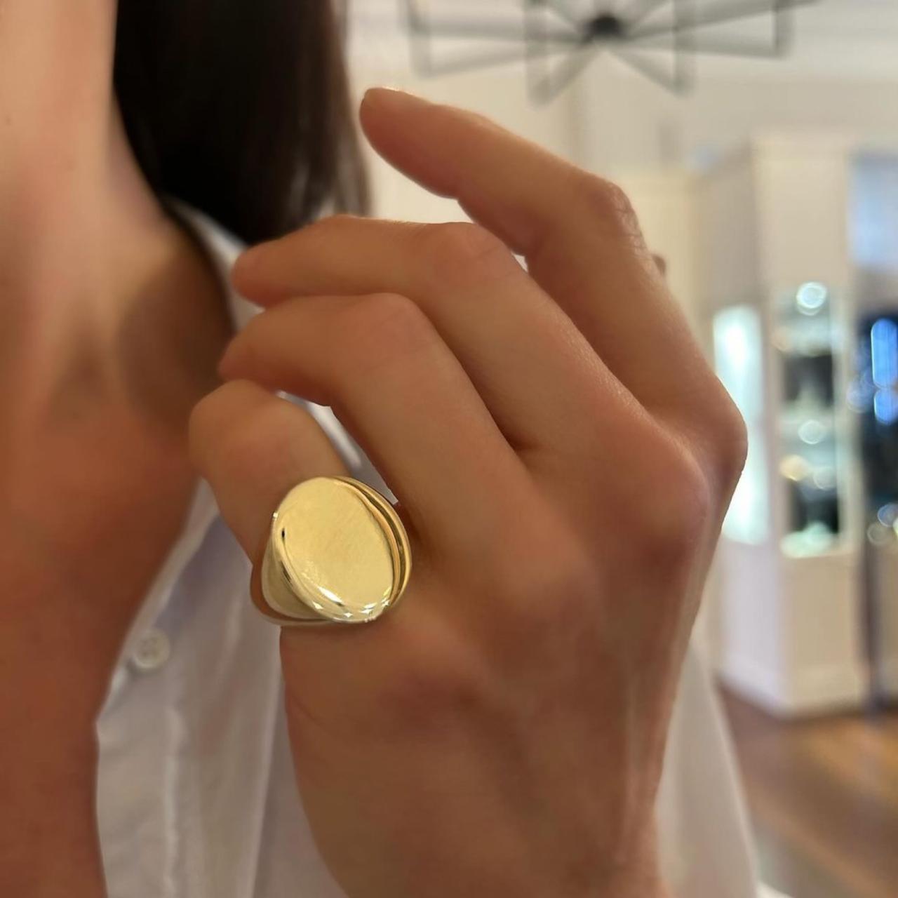 LD Gent's Phoenix Signet Monogram Ring