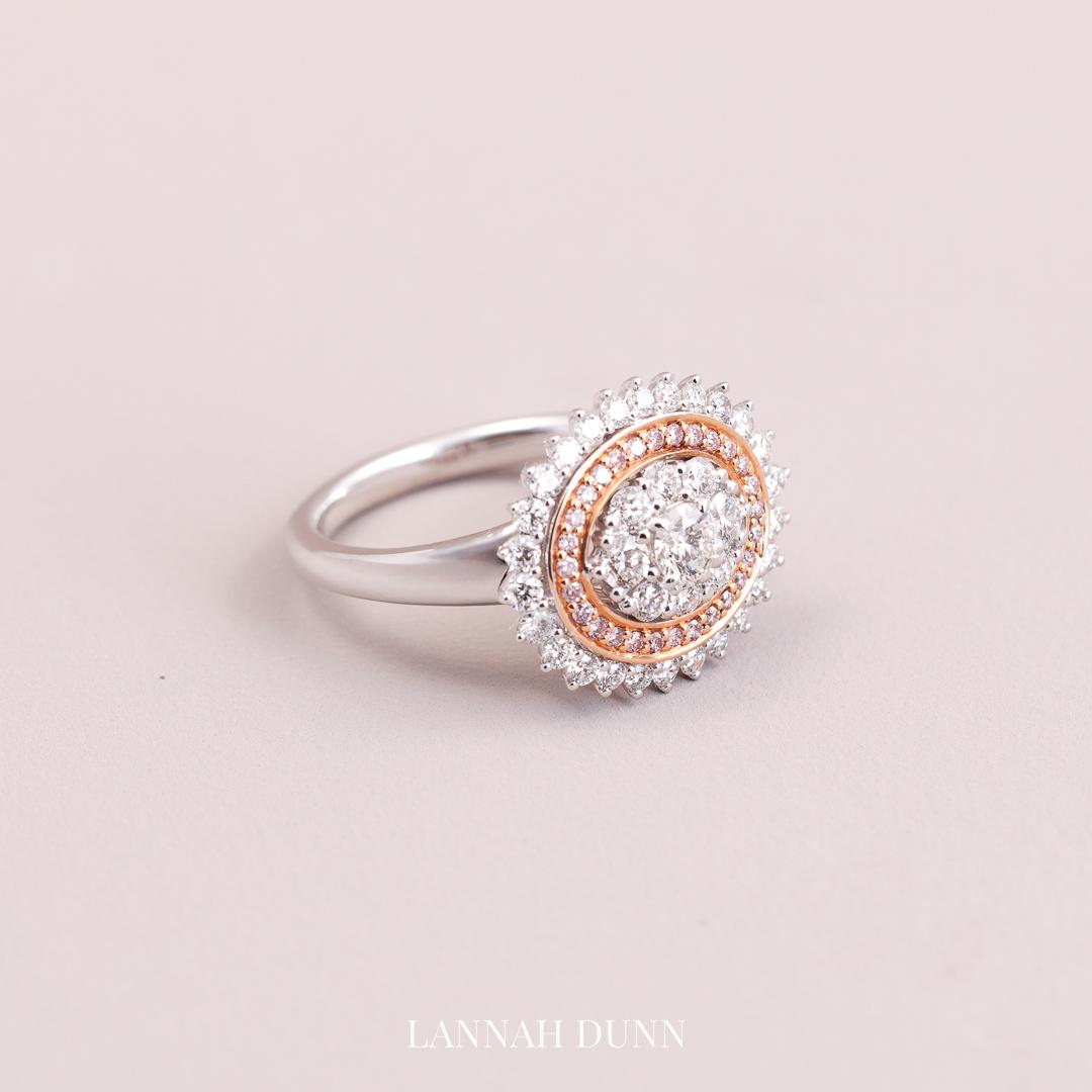 Starburst of Australian Pink Diamonds