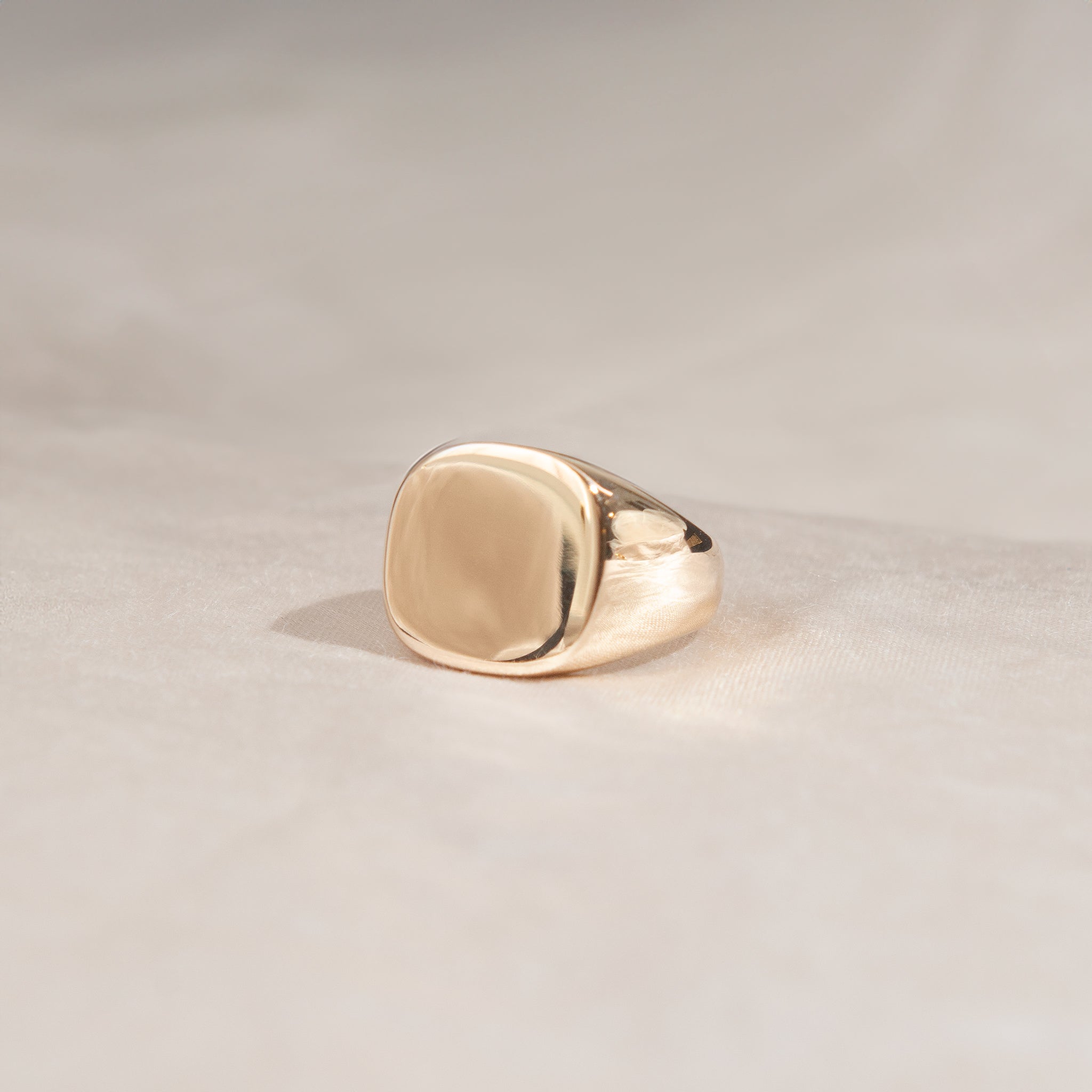 LD Gent's Checkmate Signet Monogram Ring