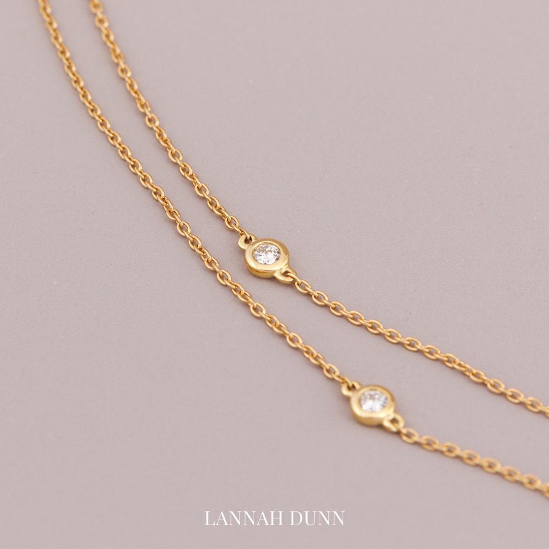 Long LD Diamond Spacer chain 78cm