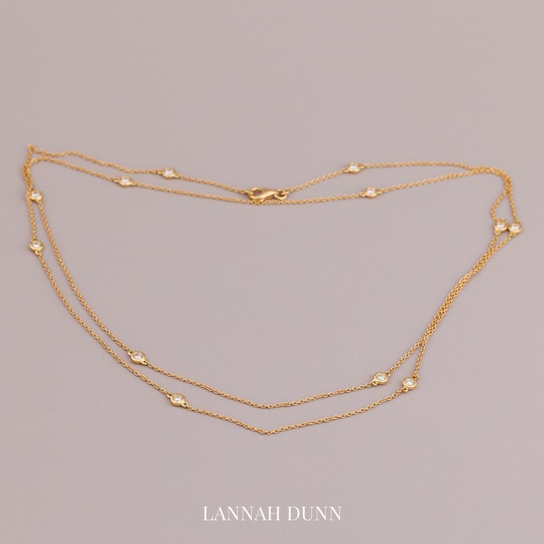 Long LD Diamond Spacer chain 78cm