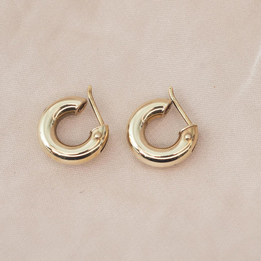 Chunky Hoop Huggie Earrings Chunky Hoop Huggie Earrings