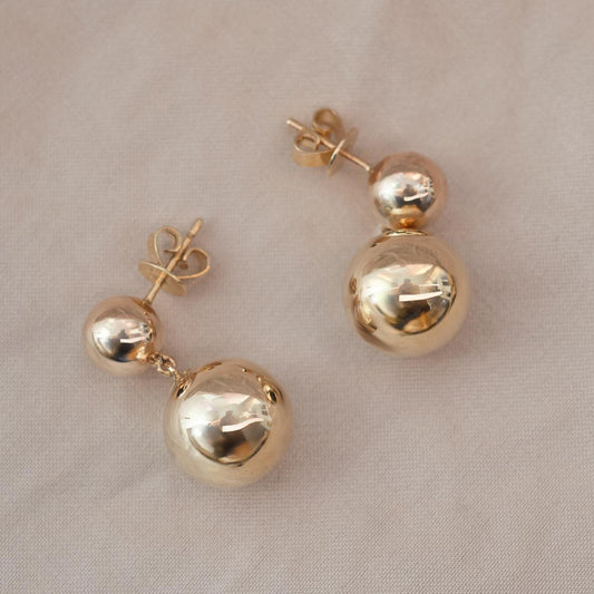 Fabulous double ball drop stud earrings Fabulous double ball drop stud earrings