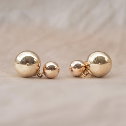 Fabulous double ball drop stud earrings Fabulous double ball drop stud earrings