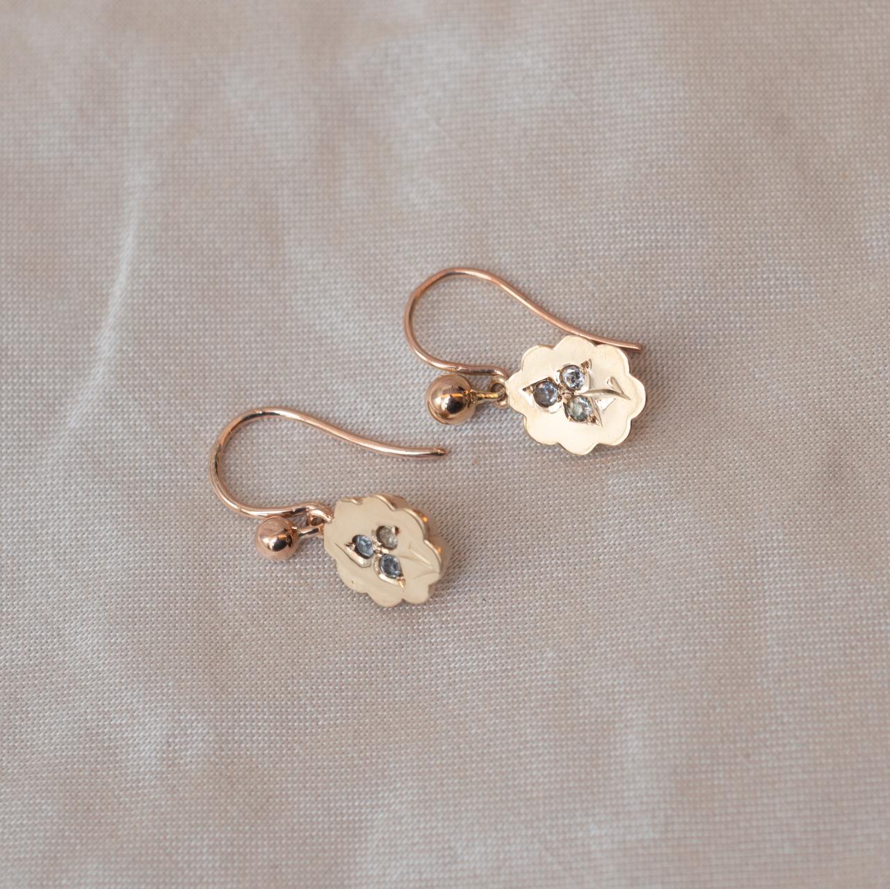 Dainty antique drop earrings