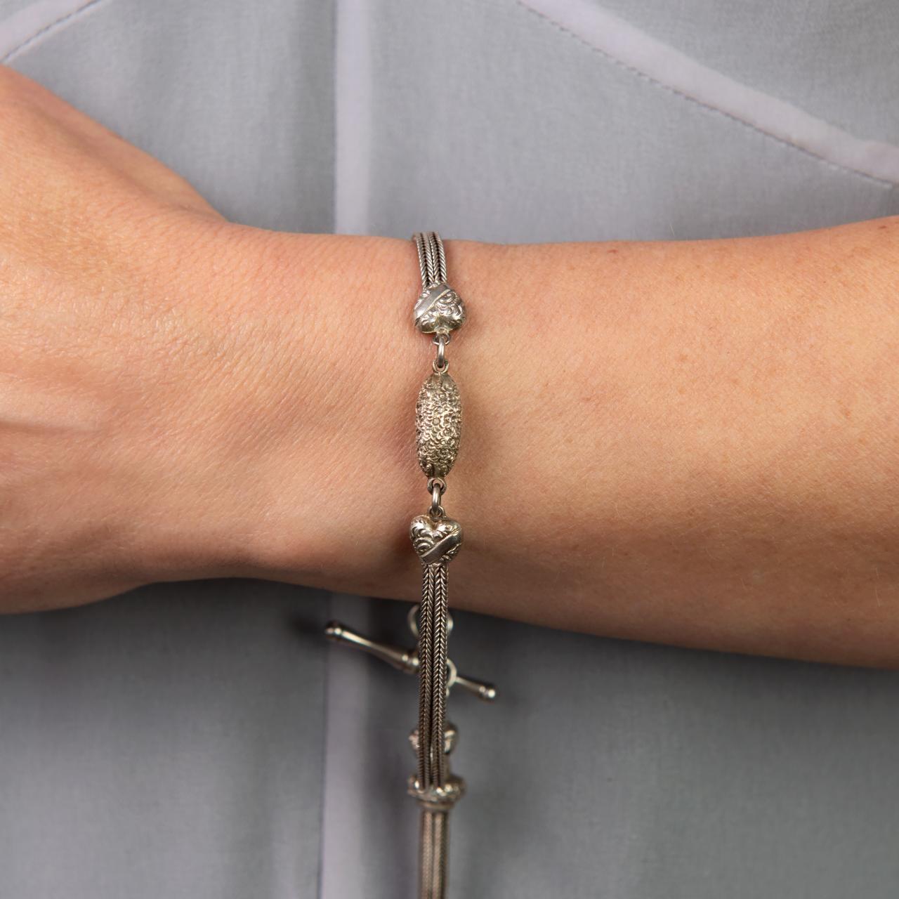Antique Silver Albertina Watch Chain
