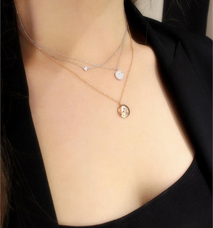 Maxi diamond stardust necklace, white gold