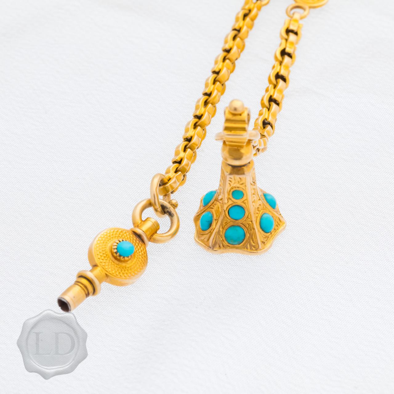 Exquisite turquoise set necklace drop
