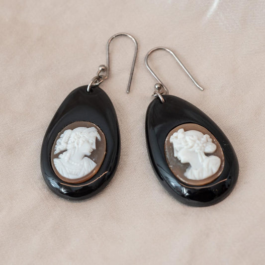 Vintage Cameo drop earrings Vintage Cameo drop earrings