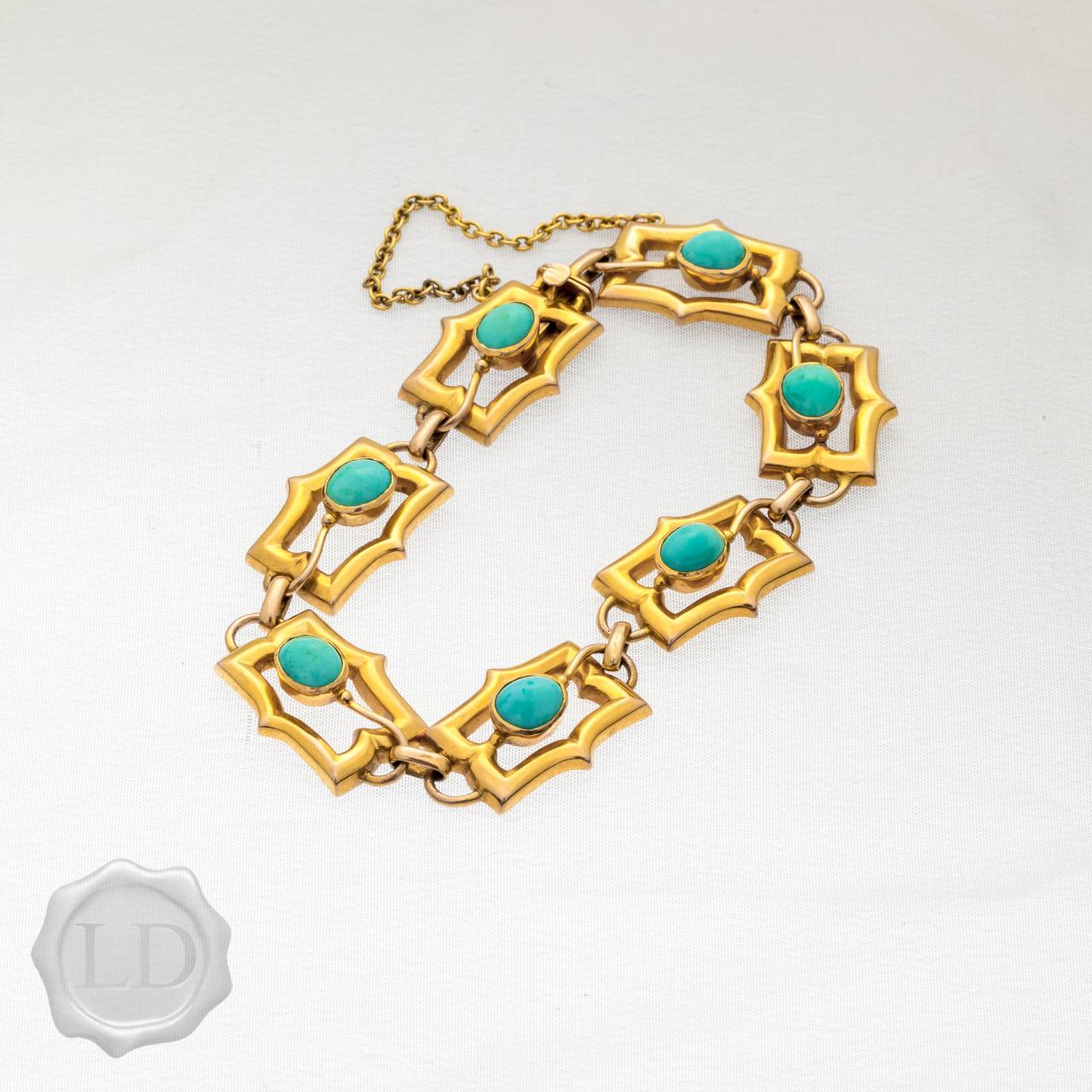 Retro Antique Natural Turquoise bracelet