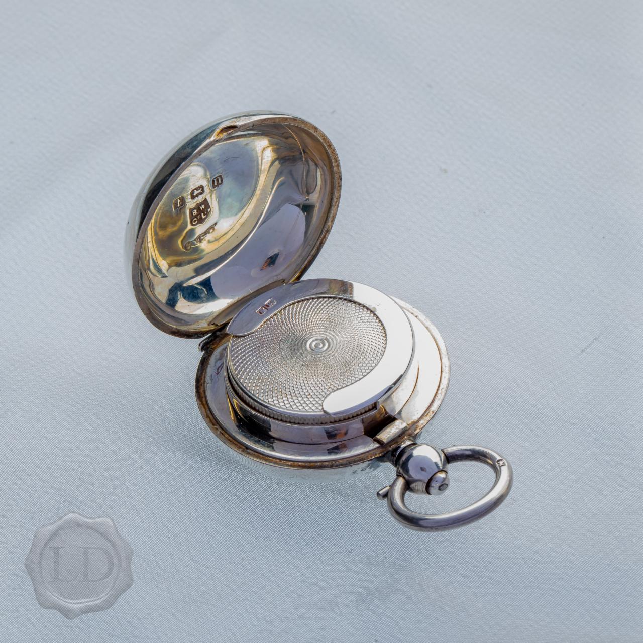 Antique silver sovereign case
