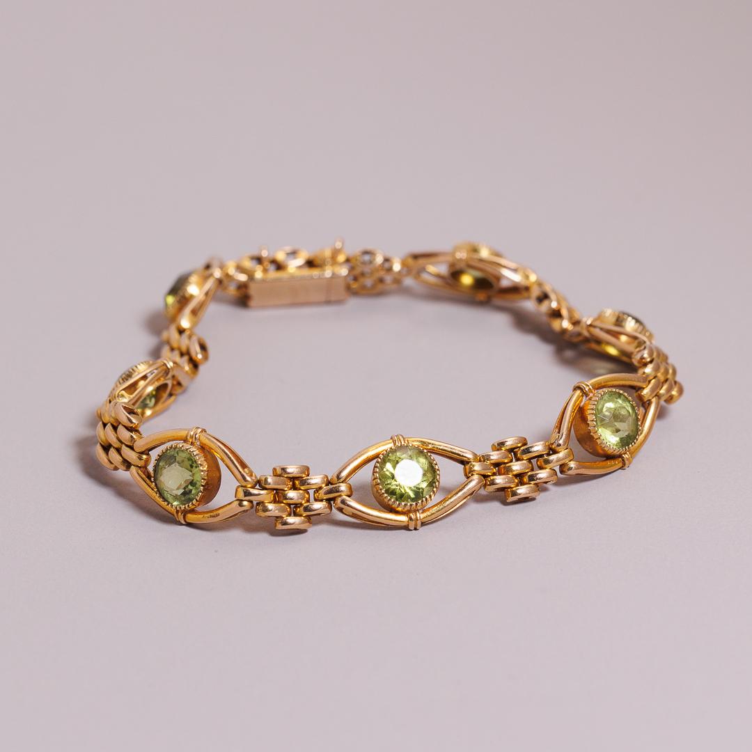 15ct gold Antique English Peridot