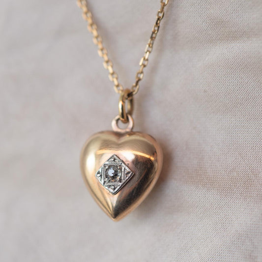 Diamond antique heart pendant Diamond antique heart pendant