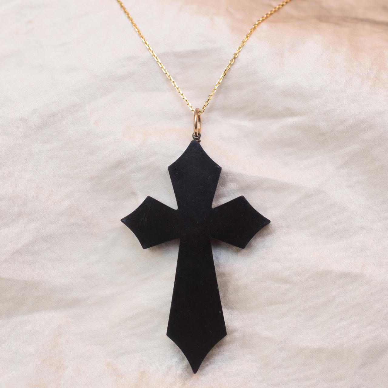 Petra Dura cross pendant