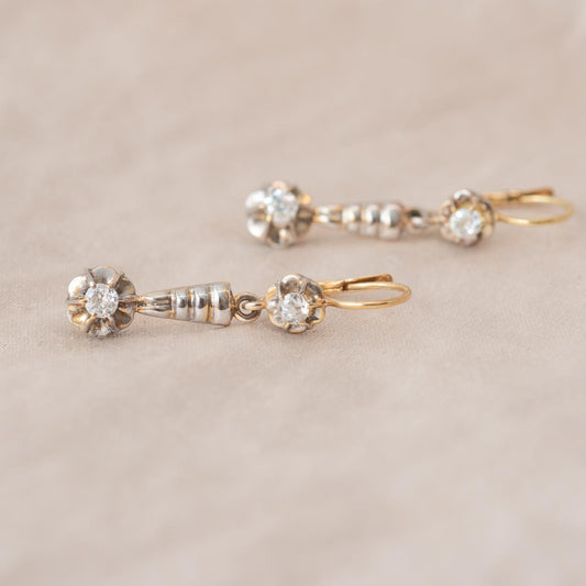 Antique Diamond drop earrings Antique Diamond drop earrings