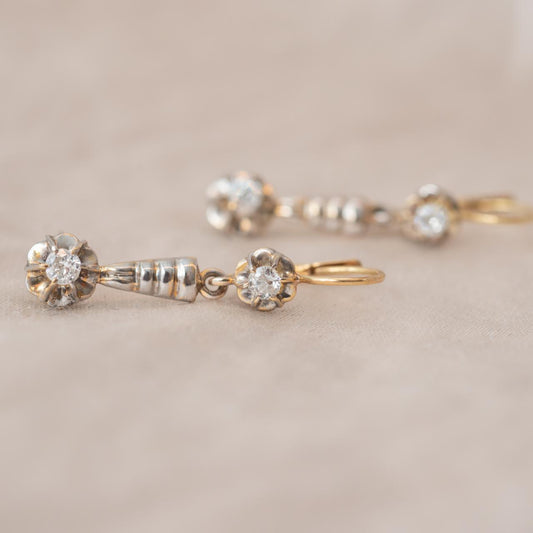 Antique Diamond drop earrings Antique Diamond drop earrings