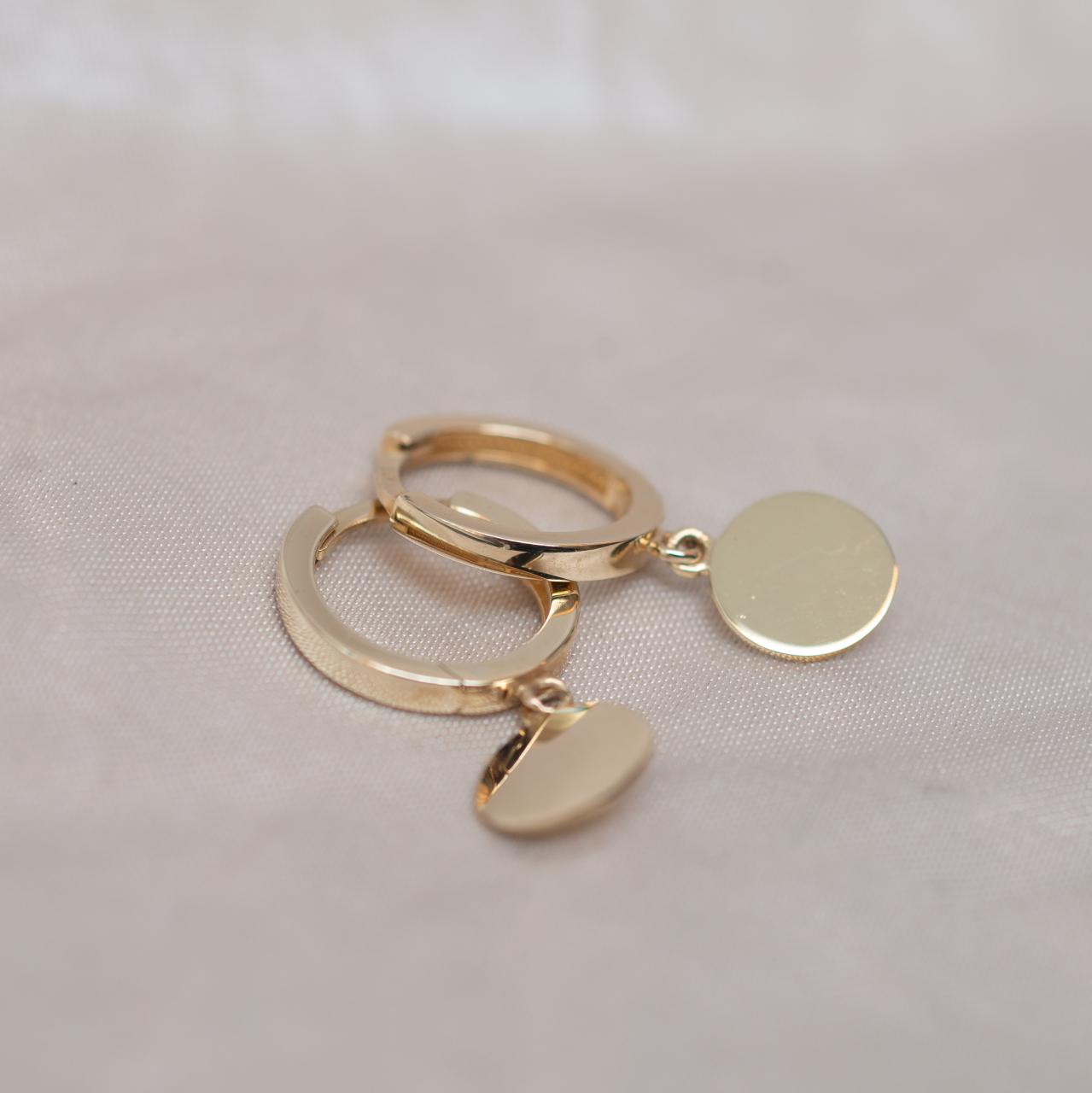 9ct Yellow Gold Huggie Drop