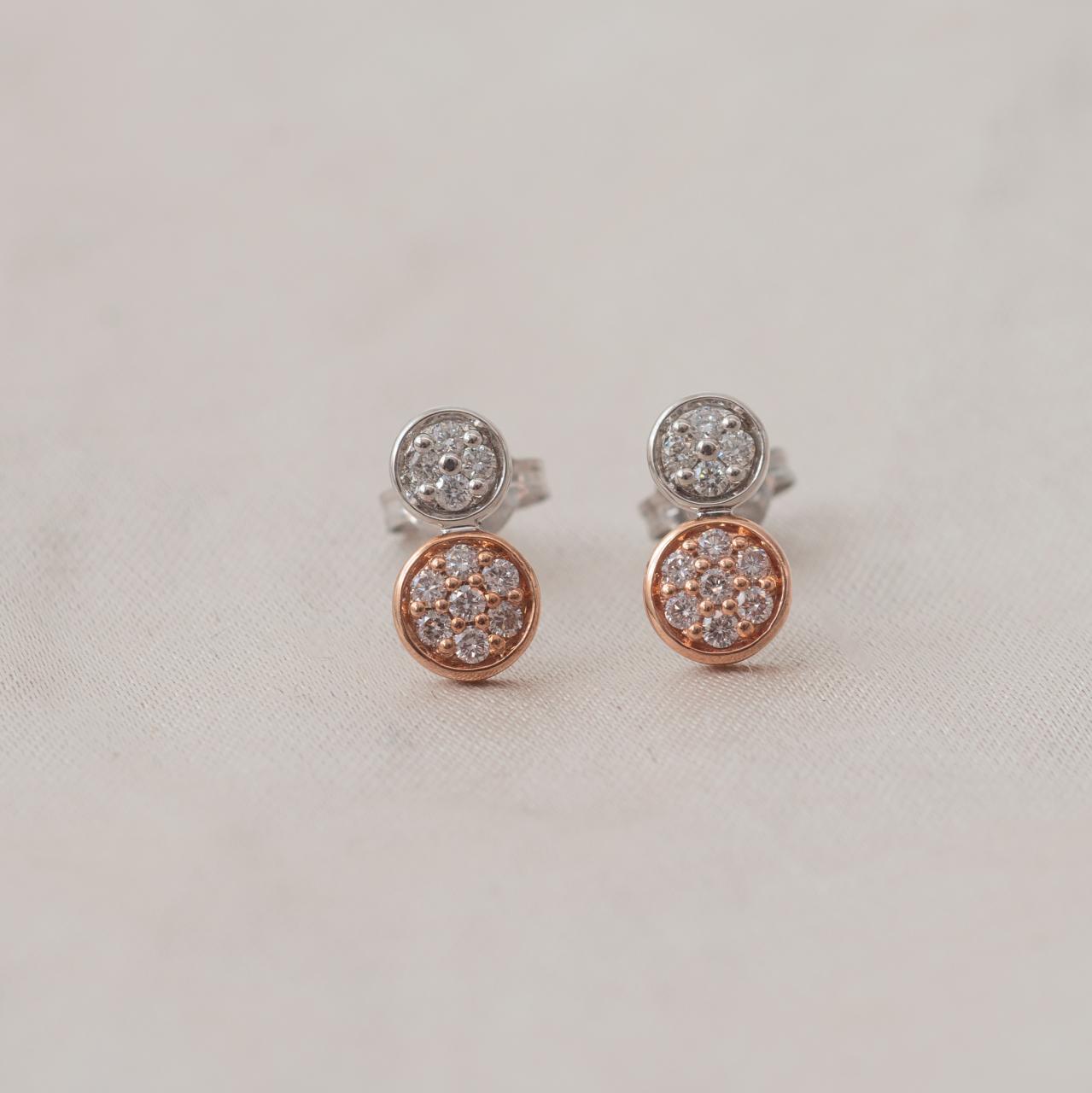 Australian pink diamond studs