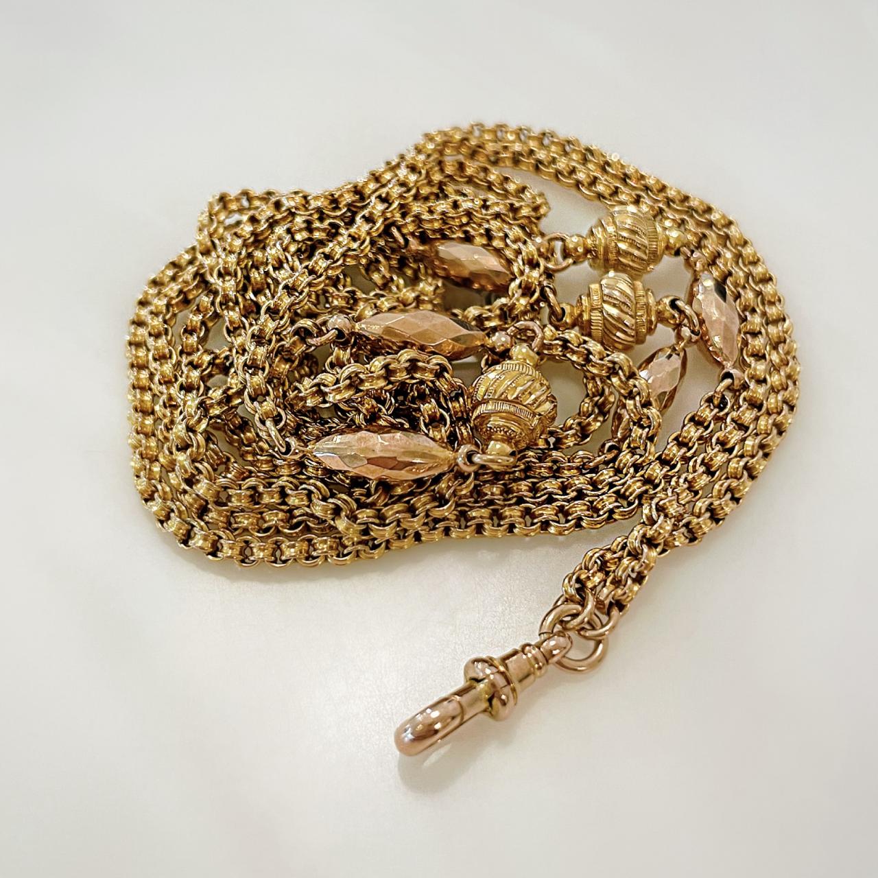 Antique English Gold Embellished Necklace