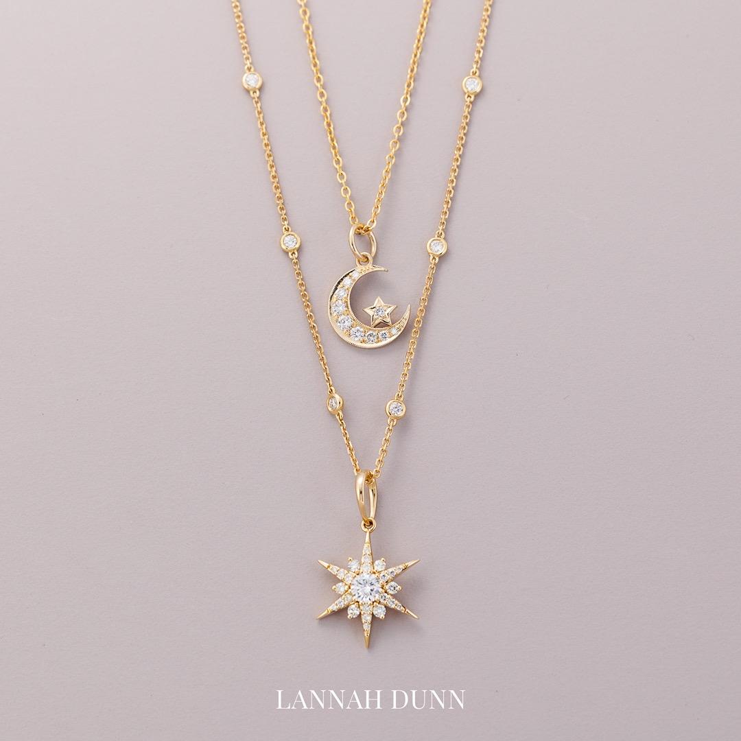 LD High carat Lucette diamond star pendant