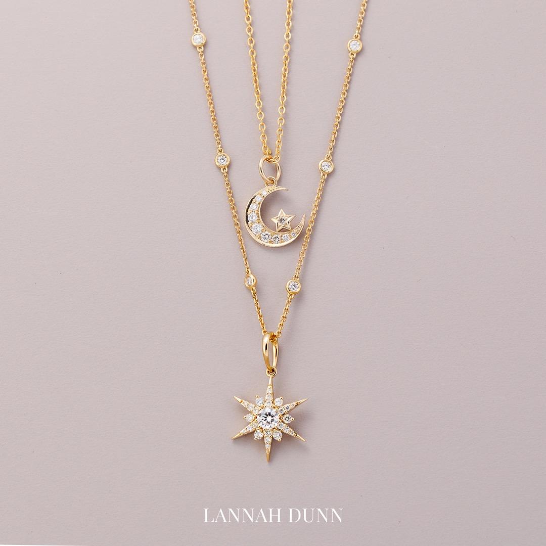 LD High carat Lucette diamond star pendant