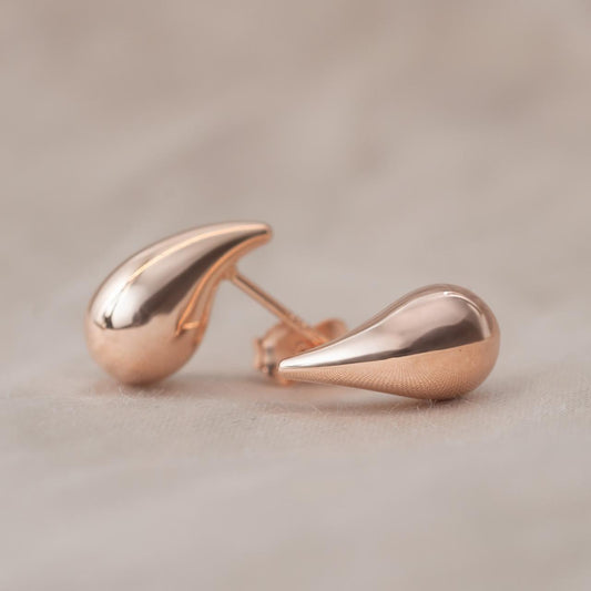 Rose gold 'blob' stud earrings Rose gold 'blob' stud earrings